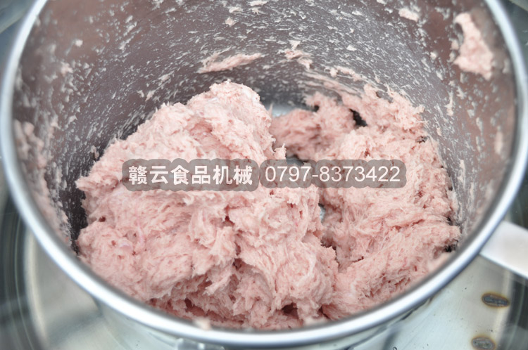 高速機打肉泥
