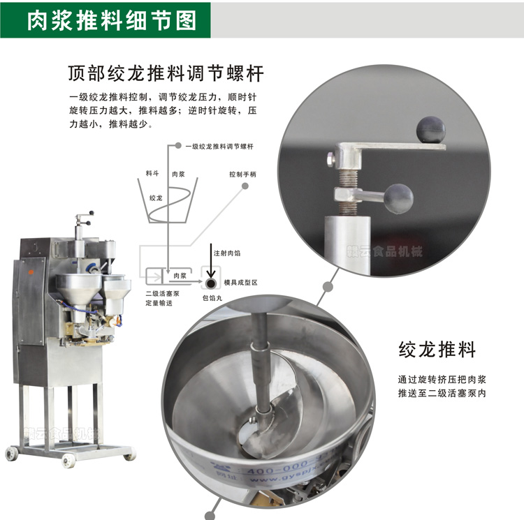 二代肉丸包心機-肉漿的控制細(xì)節(jié)圖