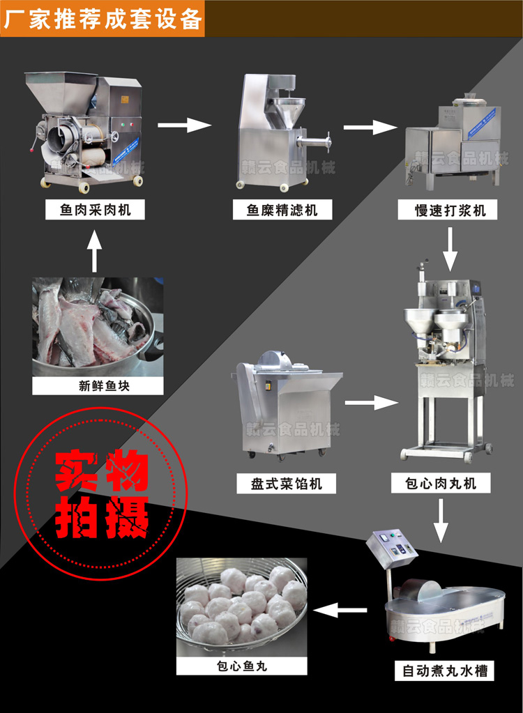 廠家推薦包心魚(yú)丸成套設(shè)備